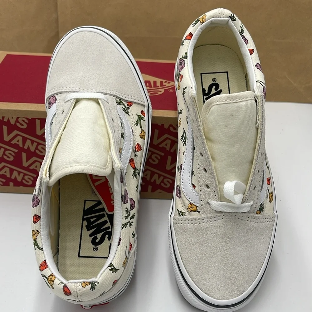 Vans WMNS Floral Canvas Sneakers Old Skool Poppy Floral Cream VNA5KRSCRM